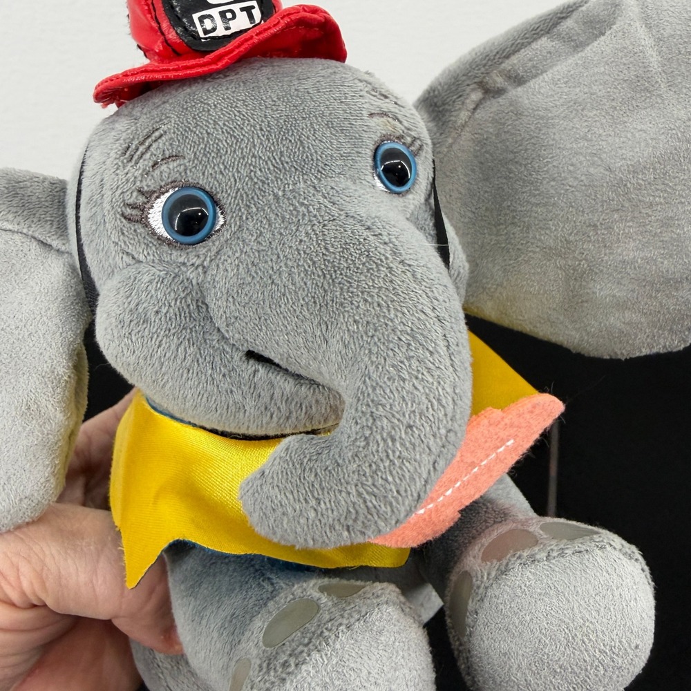 Disney 2019 Dumbo Live Action Plush Stuffed Animal With Fire Hat Just Play - Picture 5 of 10